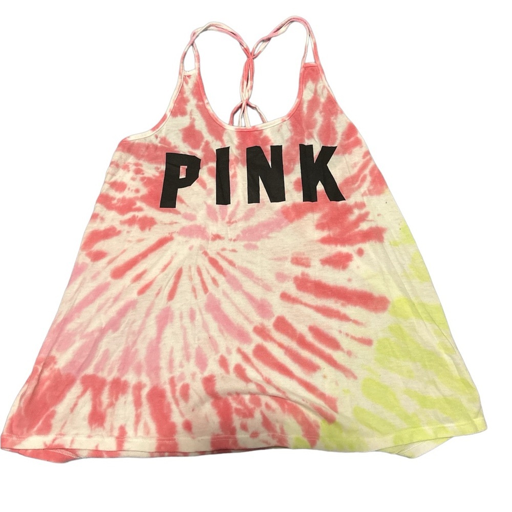 VS Pink Tie Dye Tank Top